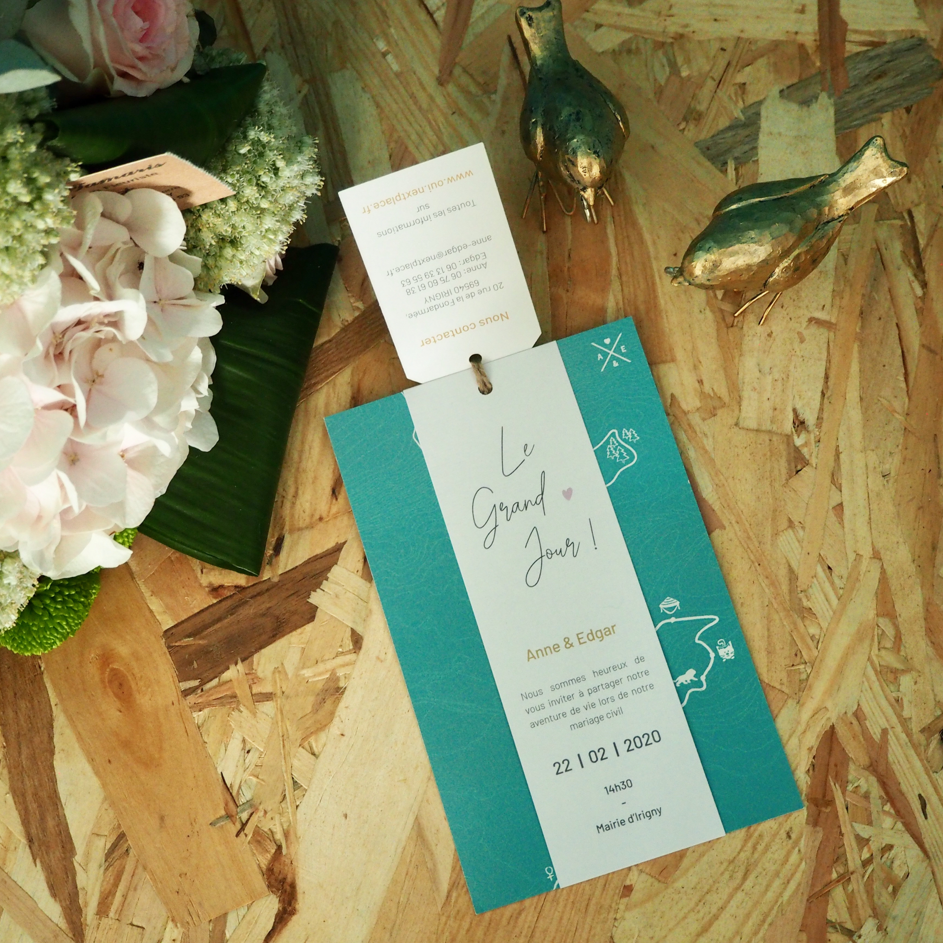 Faire-Part mariage février ouvert 1