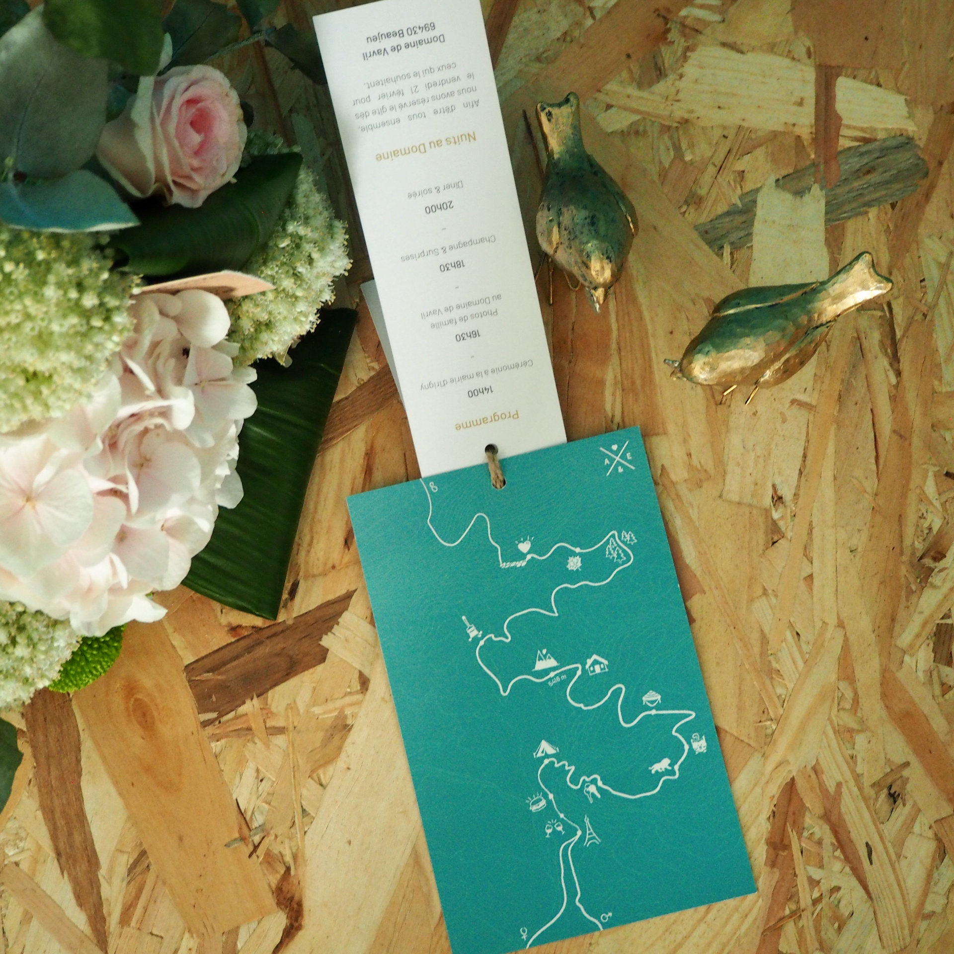 Faire-Part mariage février ouvert 2