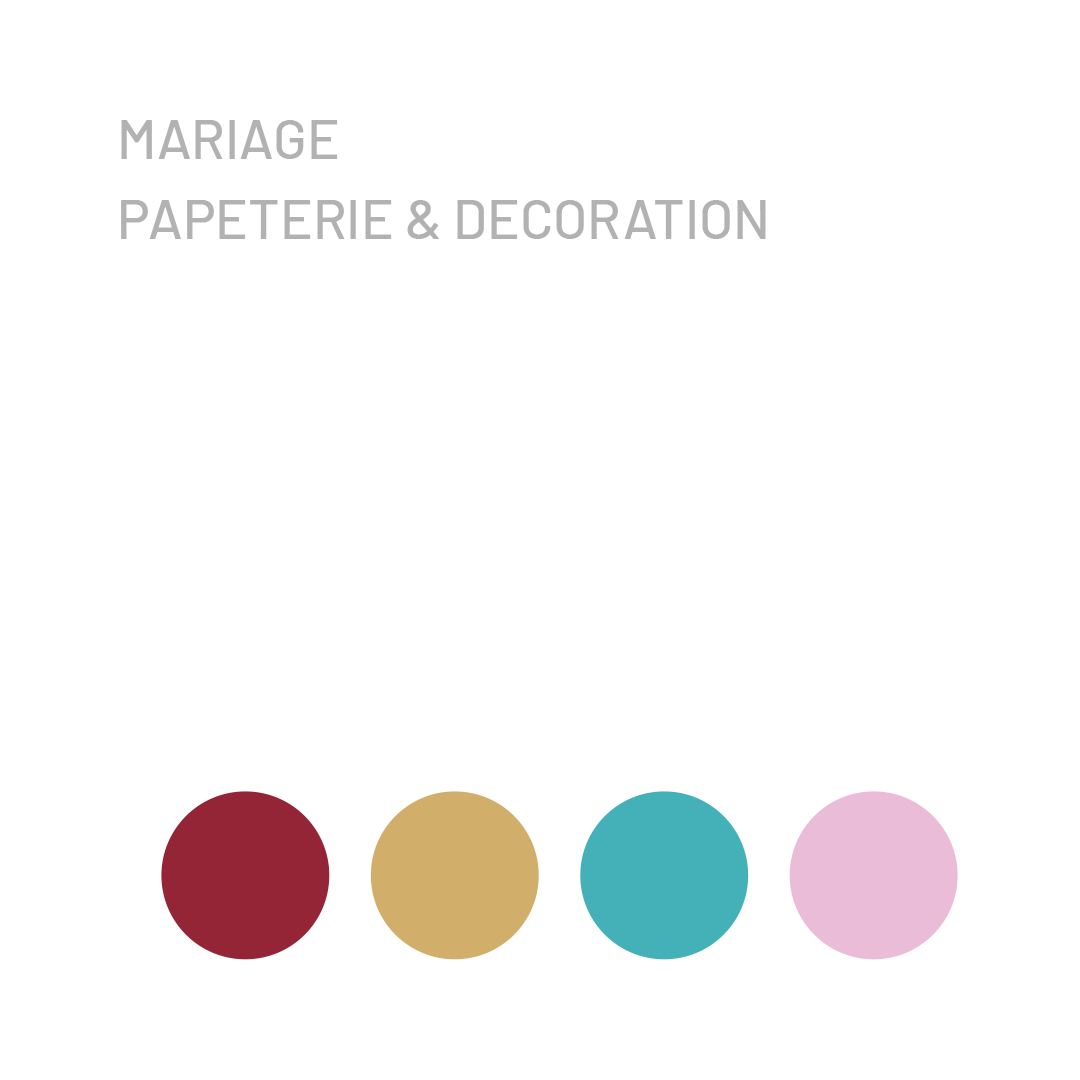Palette de couleurs Mariage février
