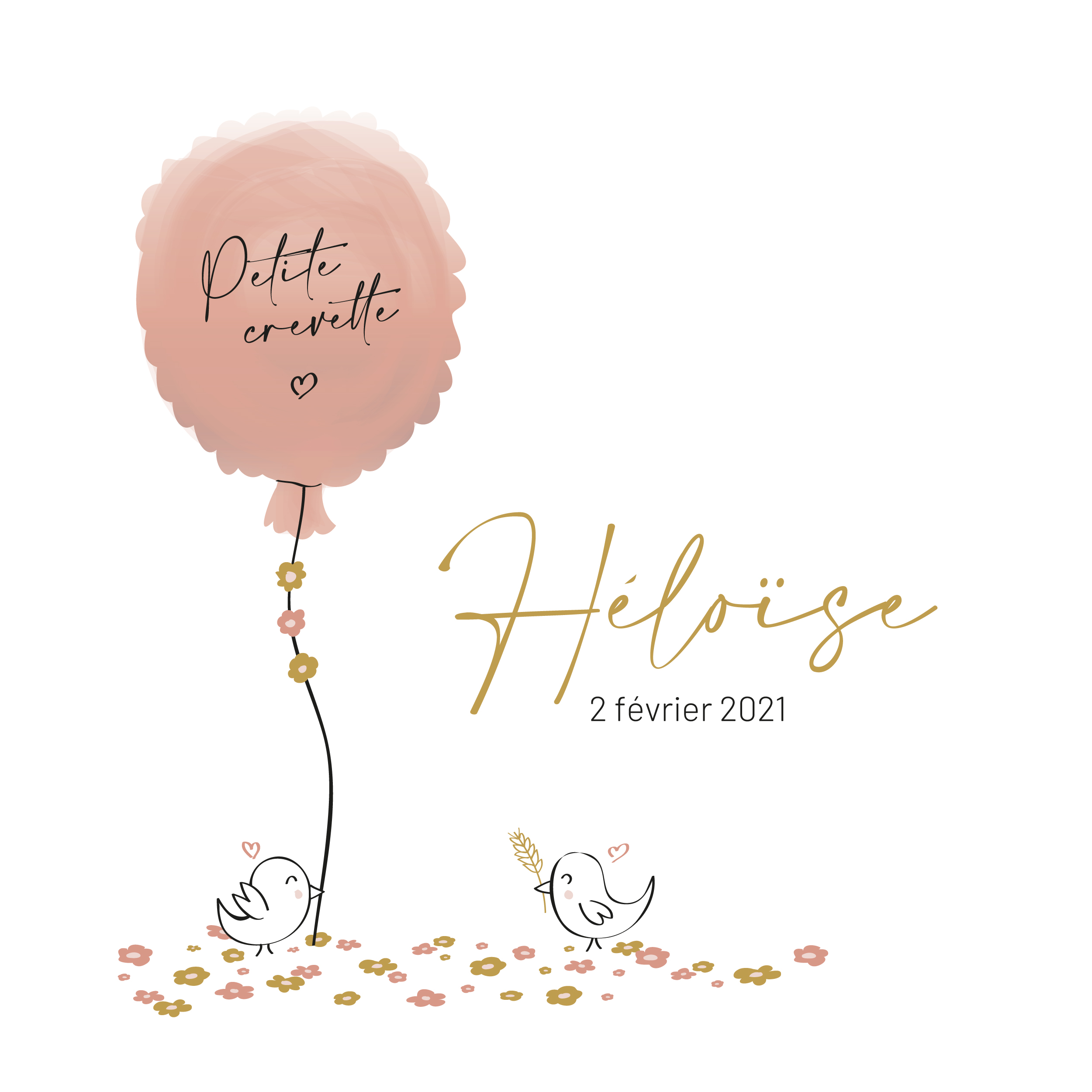 Faire-part Heloise visuel principal