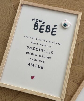 Affiche "Mon Bébé"