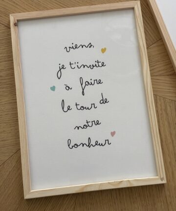 Affiche "Notre Bonheur"