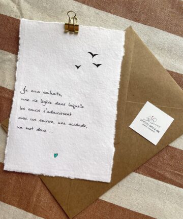 Affiche A5 Souhait "Vie légère"