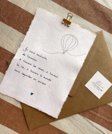 Affiche A5 Souhait "Evasion"