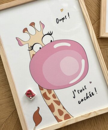 Affiche "Girafe"