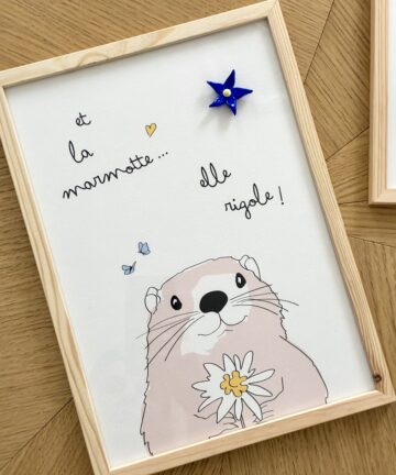 Affiche "Marmotte"