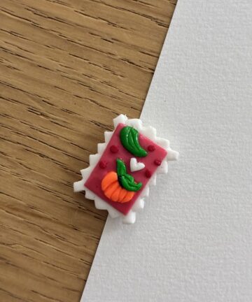 Aimant "Timbre Citrouille"