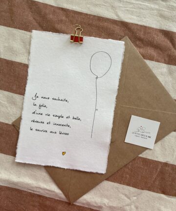 Affiche A5 Souhait "La folie"