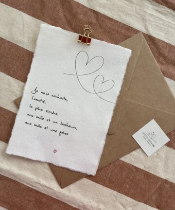 Affiche A5 Souhait "Amitié"